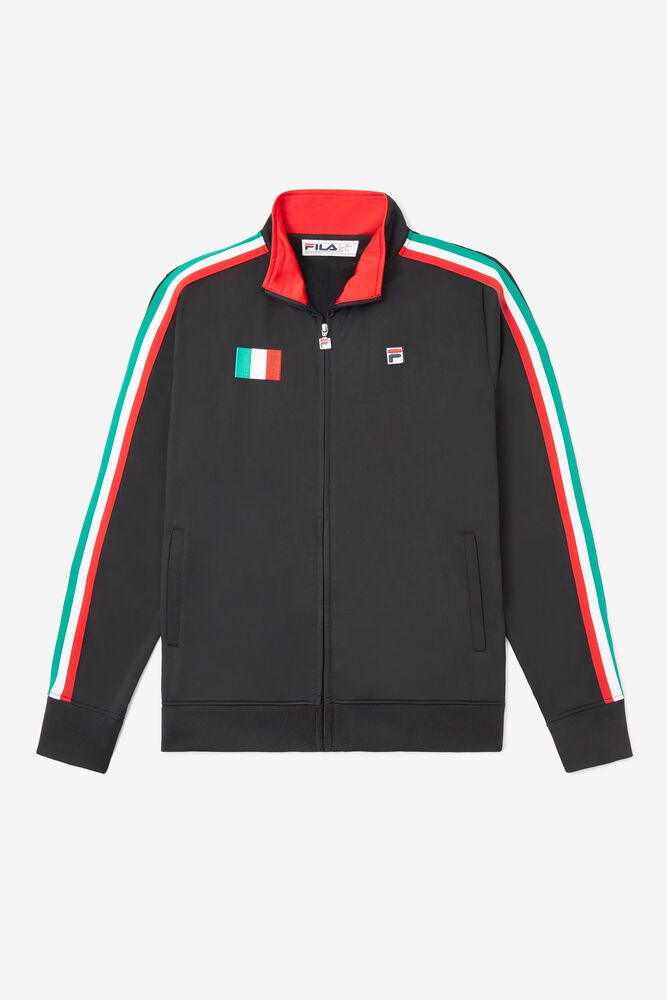 Fila Jakke Herre Svart Italy Track 971548-CFP